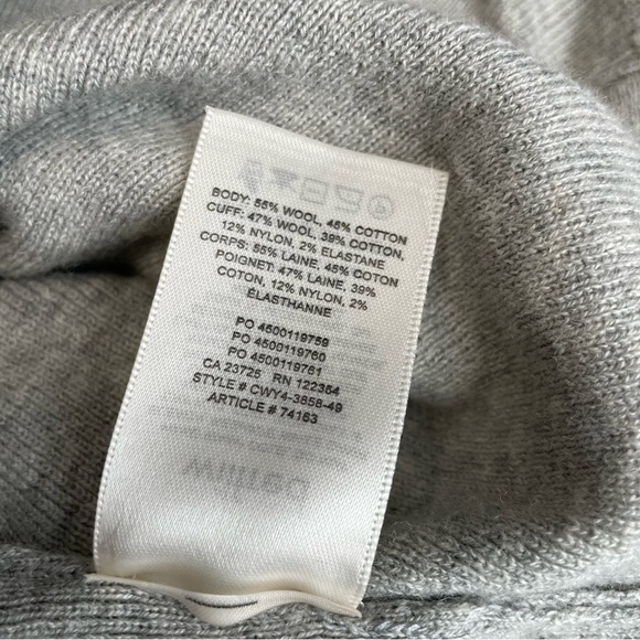 Aritzia’s Wilfred Rebecca Wool Blend Cropped Turtleneck Sweater Women’s Small - Picture 5 of 8